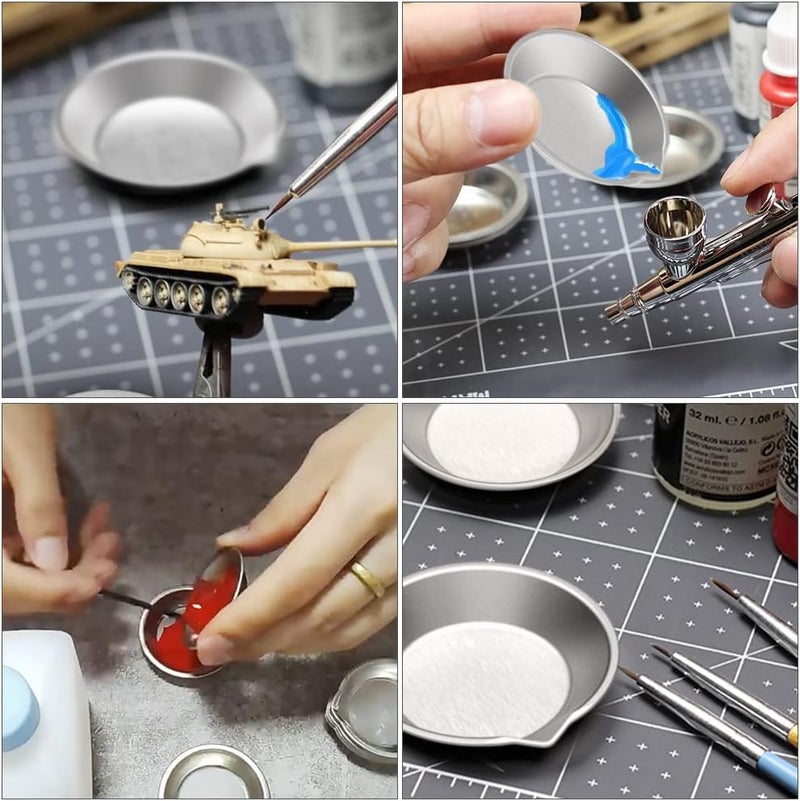 DIYESMART 120pcs Paint Mixing Balls, 20pcs Paint Tray, 2pcs Paint Stirrer and 2pcs 3ml Pipette Eyedroppers Suit for Airbrush Painting, DIY Art Craft Painting, Model Painting… - Image 3